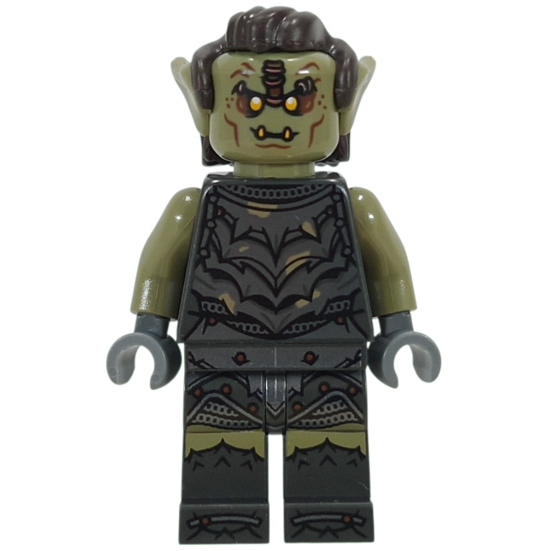 Orc, vert olive, yeux jaunes (Orc, Olive Green, Yellow Eyes)