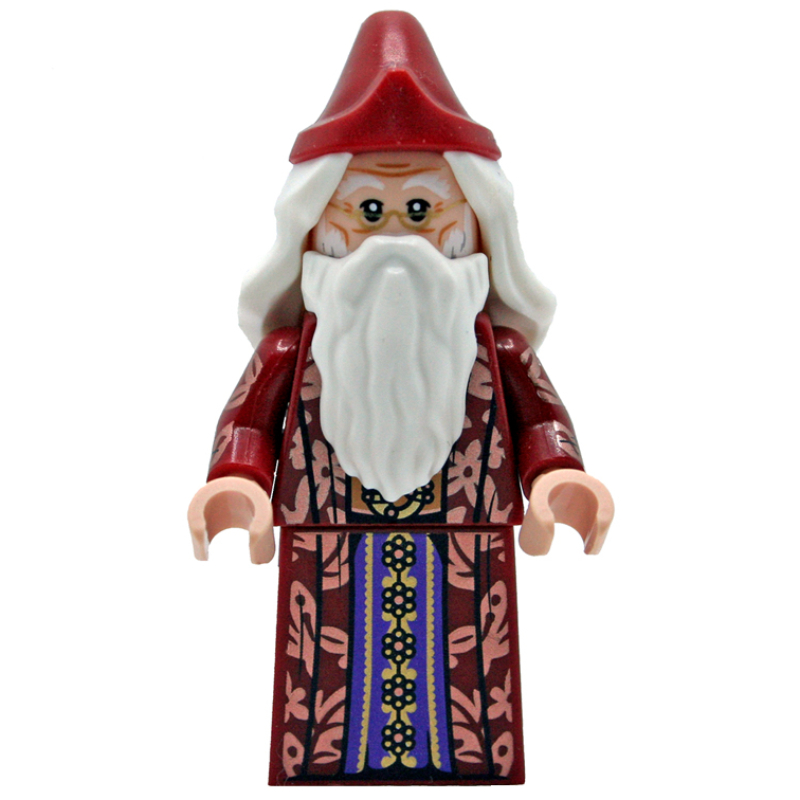 Albus Dumbledore, robe rouge foncé avec bordure violet foncé (Albus Dumbledore, Dark Red Robe with Dark Purple Trim)