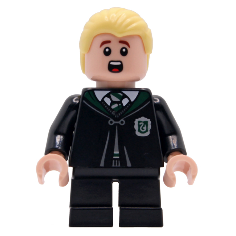 Drago Malefoy, longue robe de Serpentard fermée, courtes jambes noires (Draco Malfoy, Closed Long Slytherin Robe, Short Black Legs)