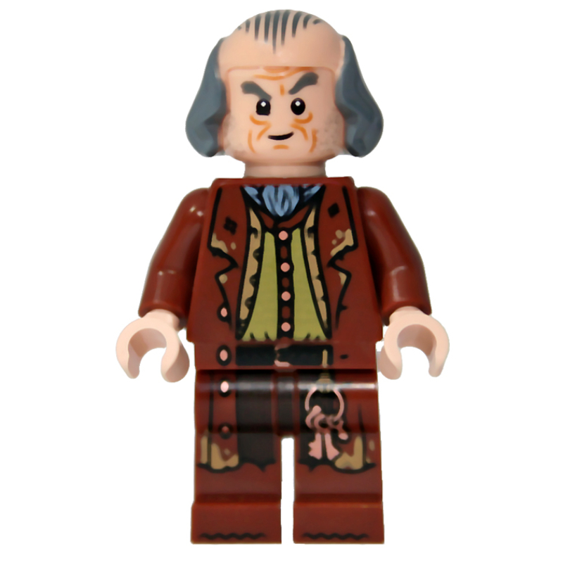 Argus Rusard, haut chauve, veste brun rougeâtre (Argus Filch, Bald Top, Reddish Brown Jacket)