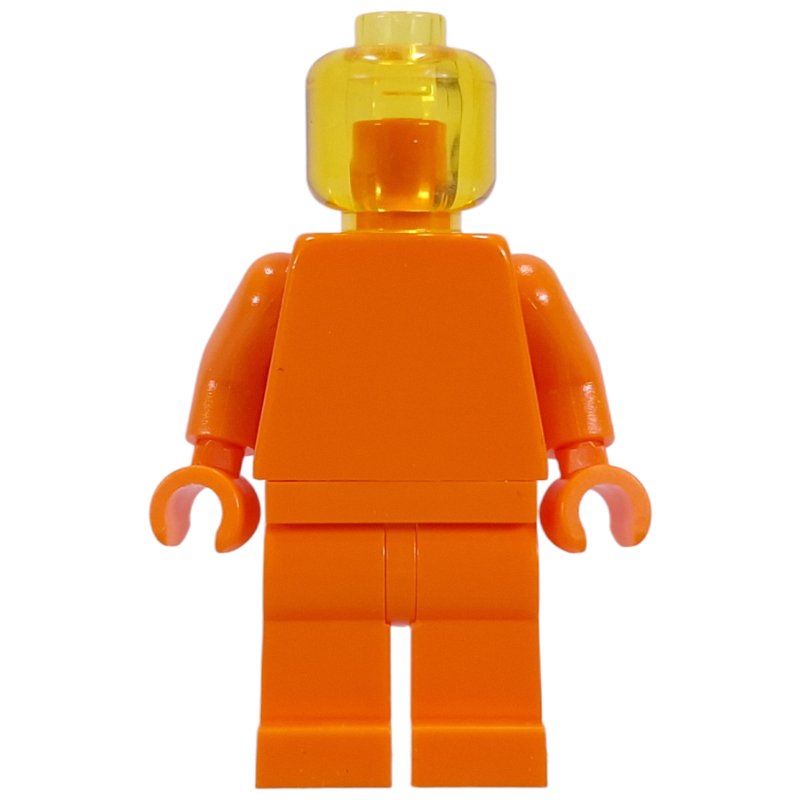 Monochrome, orange avec tête transparent-jaune (Monochrome, Orange with Trans-Yellow Head)