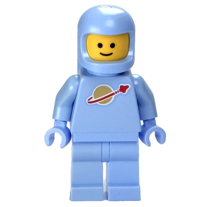 Homme de l'espace classique, bleu clair avec des réservoirs d'air (Classic Spaceman, Bright Light Blue with Airtanks)