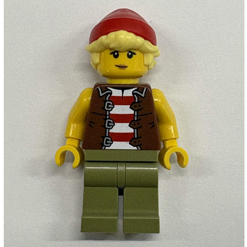 Marin, pieds vert olive, casquette rouge (Sailor, Olive Green Legs, Red Cap)