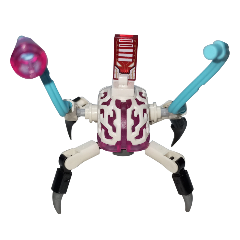 Cyber araignée cérébrale, appendices azur moyen (Cyber Brain Spider, Medium Azure Appendages)