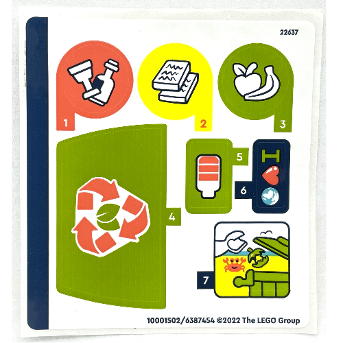 Visuel indicatif Rebrickable de Feuille d’autocollants pour le set 41712-1 (Sticker Sheet for Set 41712-1)