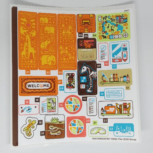 Visuel indicatif Rebrickable de Feuille d’autocollants pour le set 41717-1 (Sticker Sheet for Set 41717-1)