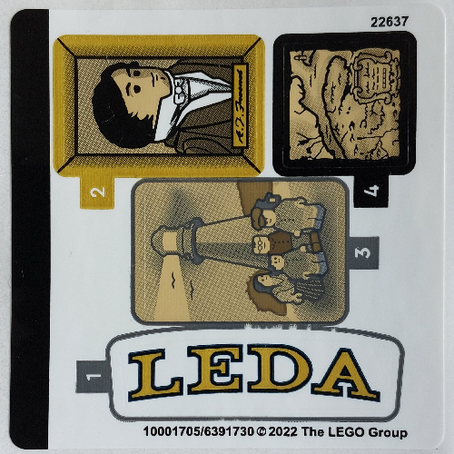 Visuel indicatif Rebrickable de Feuille d'autocollant 1 pour coffret 21335-1 (Sticker Sheet 1 for Set 21335-1)