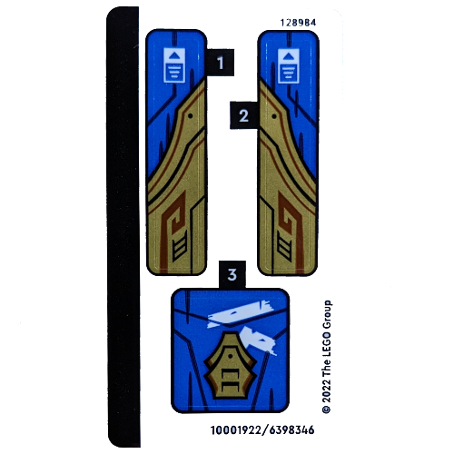 Visuel indicatif Rebrickable de Feuille d’autocollants pour le set 71768-1 (Sticker Sheet for Set 71768-1)