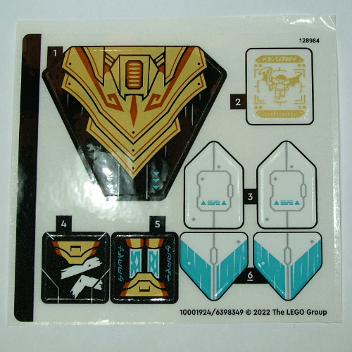 Visuel indicatif Rebrickable de Feuille d’autocollants pour le set 71770-1 (Sticker Sheet for Set 71770-1)