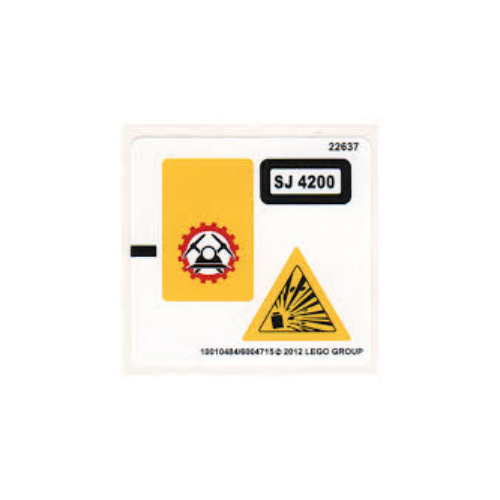 Visuel indicatif Rebrickable de Feuille d’autocollants pour le set 4200-1 (Sticker Sheet for Set 4200-1)