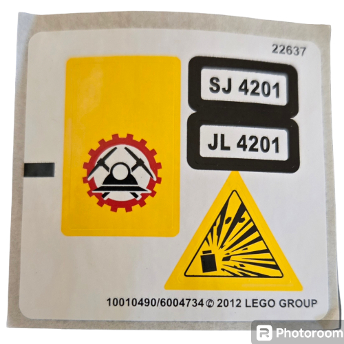 Visuel indicatif Rebrickable de Feuille d’autocollants pour le set 4201 -1 (Sticker Sheet for Set 4201 -1)