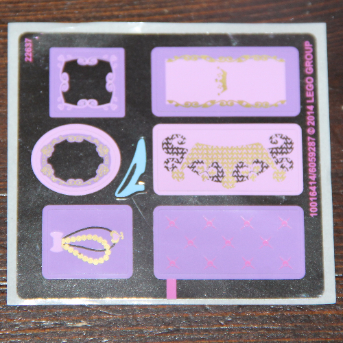 Visuel indicatif Rebrickable de Feuille d'autocollant 1 pour coffret 41055-1 (Sticker Sheet 1 for Set 41055-1)