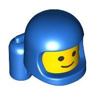 Tête de minifigurine Spécial, Bébé avec Casque et bouteilles d’air, Motif tête jaune, Motif imprimé visage classique (Minifig Head Special, Baby with Helmet and Airtanks, Yellow Head Pattern, Classic Face Print)