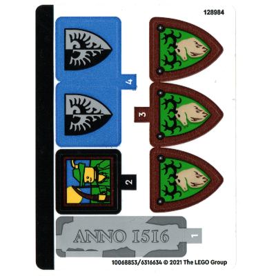Visuel indicatif Rebrickable de Feuille d’autocollants pour le set 910001-1 (Sticker Sheet for Set 910001-1)