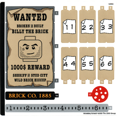 Visuel indicatif Rebrickable de Feuille d’autocollants pour le set 910016-1 (Sticker Sheet for Set 910016-1)