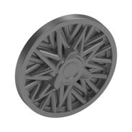 Visuel indicatif Rebrickable de Roue couvre mince rayon et toupie (Wheel Cover Thin Spoke and Spinner)