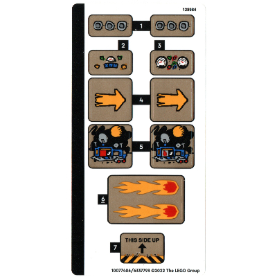 Visuel indicatif Rebrickable de Feuille d’autocollants pour le set 40533-1 (Sticker Sheet for Set 40533-1)