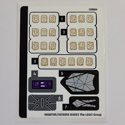 Visuel indicatif Rebrickable de Feuille d’autocollants pour le set 76213-1 (Sticker Sheet for Set 76213-1)