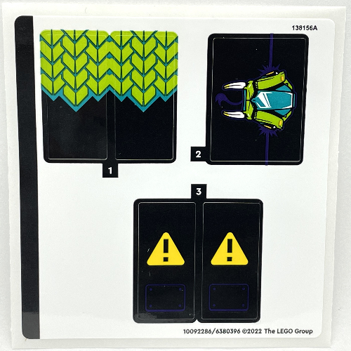 Visuel indicatif Rebrickable de Feuille d’autocollants pour le set 60339-1 (Sticker Sheet for Set 60339-1)