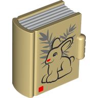 Visuel indicatif Rebrickable de Duplo livre, lapin motif imprimé (Duplo Book, Rabbit Print)