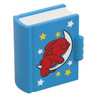 Visuel indicatif Rebrickable de Duplo livre, lapin rouge sur motif imprimé lune (Duplo Book, Red Rabbit on Moon Print)