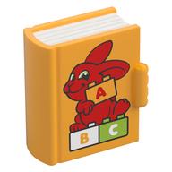 Visuel indicatif Rebrickable de Livre Duplo, lapin rouge, briques Duplo avec motif imprimé '1, 2, 3' (Duplo Book, Red Rabbit, Duplo Bricks with '1, 2, 3' Print)