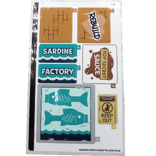 Visuel indicatif Rebrickable de Feuille d'autocollant 2 pour coffret 60321-1 (Sticker Sheet 2 for Set 60321-1)