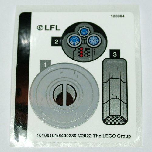 Visuel indicatif Rebrickable de Feuille d’autocollants pour le set 75325-1 (Sticker Sheet for Set 75325-1)