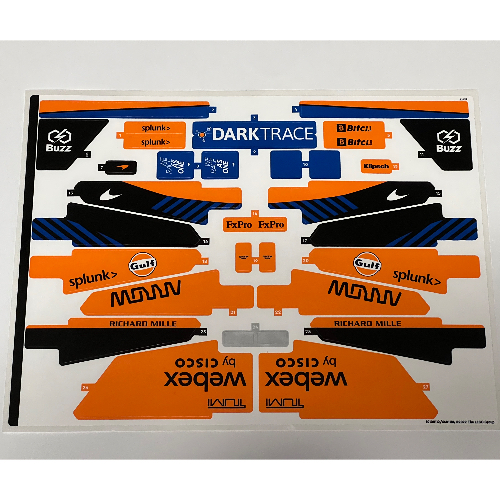 Visuel indicatif Rebrickable de Feuille d'autocollant 1 pour coffret 42141-1 (Sticker Sheet 1 for Set 42141-1)