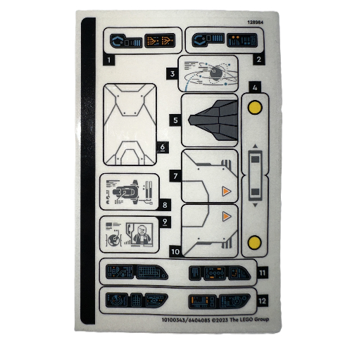 Visuel indicatif Rebrickable de Feuille d’autocollants pour le set 76232-1 (Sticker Sheet for Set 76232-1)