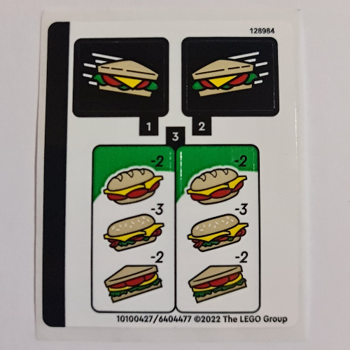 Visuel indicatif Rebrickable de Feuille d’autocollants pour le set 40578-1 (Sticker Sheet for Set 40578-1)