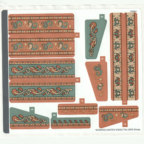 Visuel indicatif Rebrickable de Feuille d’autocollants pour le set 40579-1 (Sticker Sheet for Set 40579-1)