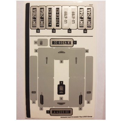 Visuel indicatif Rebrickable de Feuille d’autocollants pour le set 76911-1 (Sticker Sheet for Set 76911-1)