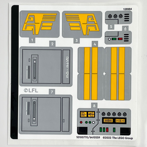 Visuel indicatif Rebrickable de Feuille d’autocollants pour le set 75338-1 (Sticker Sheet for Set 75338-1)