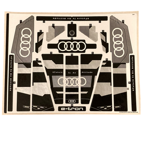 Visuel indicatif Rebrickable de Feuille d'autocollant 1 pour coffret 42160-1 (Sticker Sheet 1 for Set 42160-1)