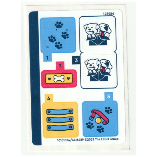 Visuel indicatif Rebrickable de Feuille d’autocollants pour le set 41738-1 (Sticker Sheet for Set 41738-1)
