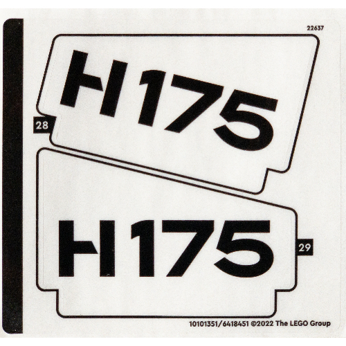 Visuel indicatif Rebrickable de Feuille d'autocollant 2 pour coffret 42145-1 (Sticker Sheet 2 for Set 42145-1)