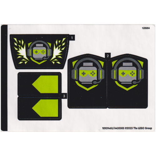 Visuel indicatif Rebrickable de Feuille d'autocollant 2 pour coffret 60388-1 (Sticker Sheet 2 for Set 60388-1)