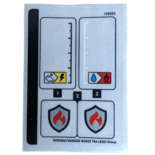 Visuel indicatif Rebrickable de Feuille d’autocollants pour le set 60374-1 (Sticker Sheet for Set 60374-1)