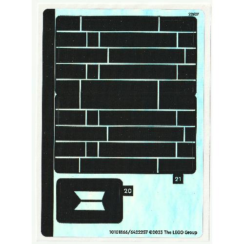 Visuel indicatif Rebrickable de Feuille d'autocollant 3 pour coffret 21339-1 (Sticker Sheet 3 for Set 21339-1)