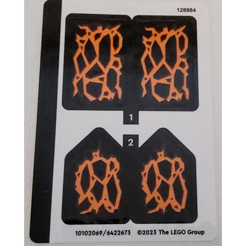 Visuel indicatif Rebrickable de Feuille d’autocollants pour le set 71782-1 (Sticker Sheet for Set 71782-1)