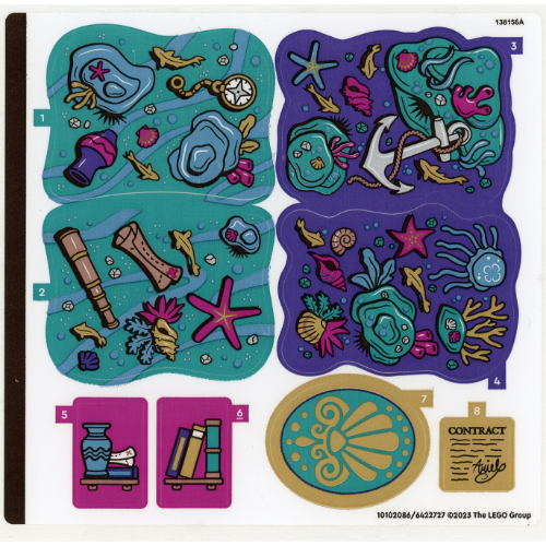 Visuel indicatif Rebrickable de Feuille d’autocollants pour le set 43213-1 (Sticker Sheet for Set 43213-1)