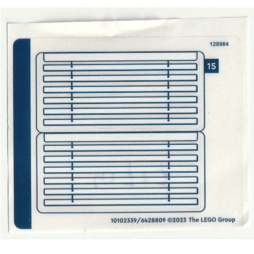 Visuel indicatif Rebrickable de Feuille d'autocollant 2 pour coffret 41727-1 (Sticker Sheet 2 for Set 41727-1)