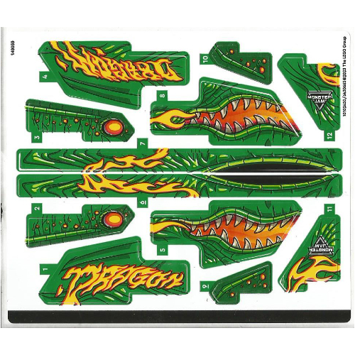 Visuel indicatif Rebrickable de Feuille d’autocollants pour le set 42149-1 (Sticker Sheet for Set 42149-1)