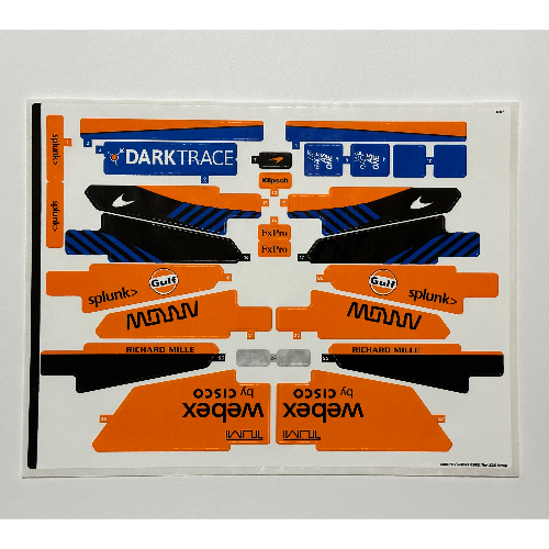 Visuel indicatif Rebrickable de Feuille d'autocollant 1 pour coffret 42141-2 (Sticker Sheet 1 for Set 42141-2)