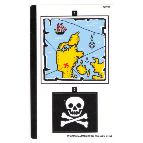 Visuel indicatif Rebrickable de Feuille d’autocollants pour le set 40504-1 (Sticker Sheet for Set 40504-1)