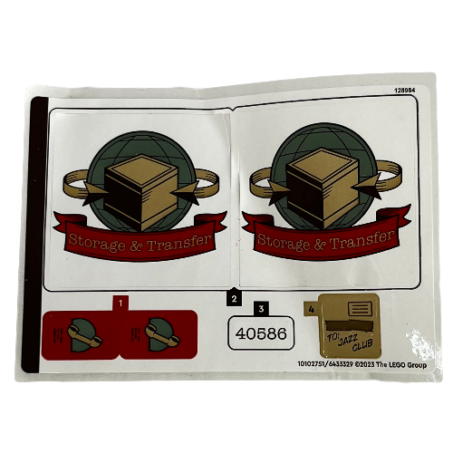 Visuel indicatif Rebrickable de Feuille d’autocollants pour le set 40586-1 (Sticker Sheet for Set 40586-1)