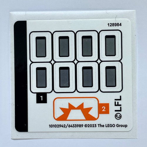 Visuel indicatif Rebrickable de Feuille d’autocollants pour le set 75350-1 (Sticker Sheet for Set 75350-1)