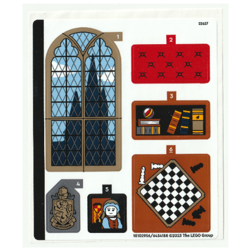 Visuel indicatif Rebrickable de Feuille d’autocollants pour le set 76409-1 (Sticker Sheet for Set 76409-1)