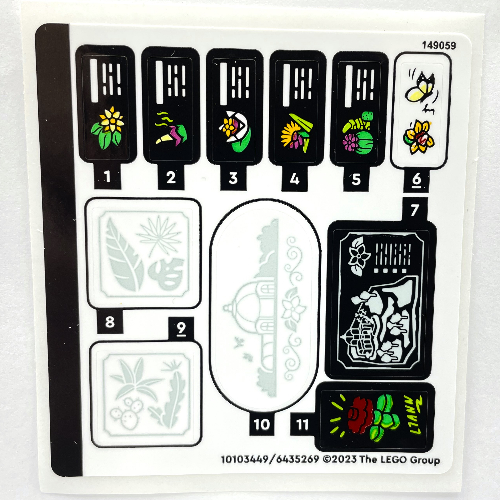Visuel indicatif Rebrickable de Feuille d’autocollants pour le set 41757-1 (Sticker Sheet for Set 41757-1)
